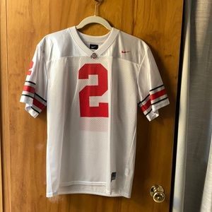 Nike Ohio State #2 Jersey. White/scarlet